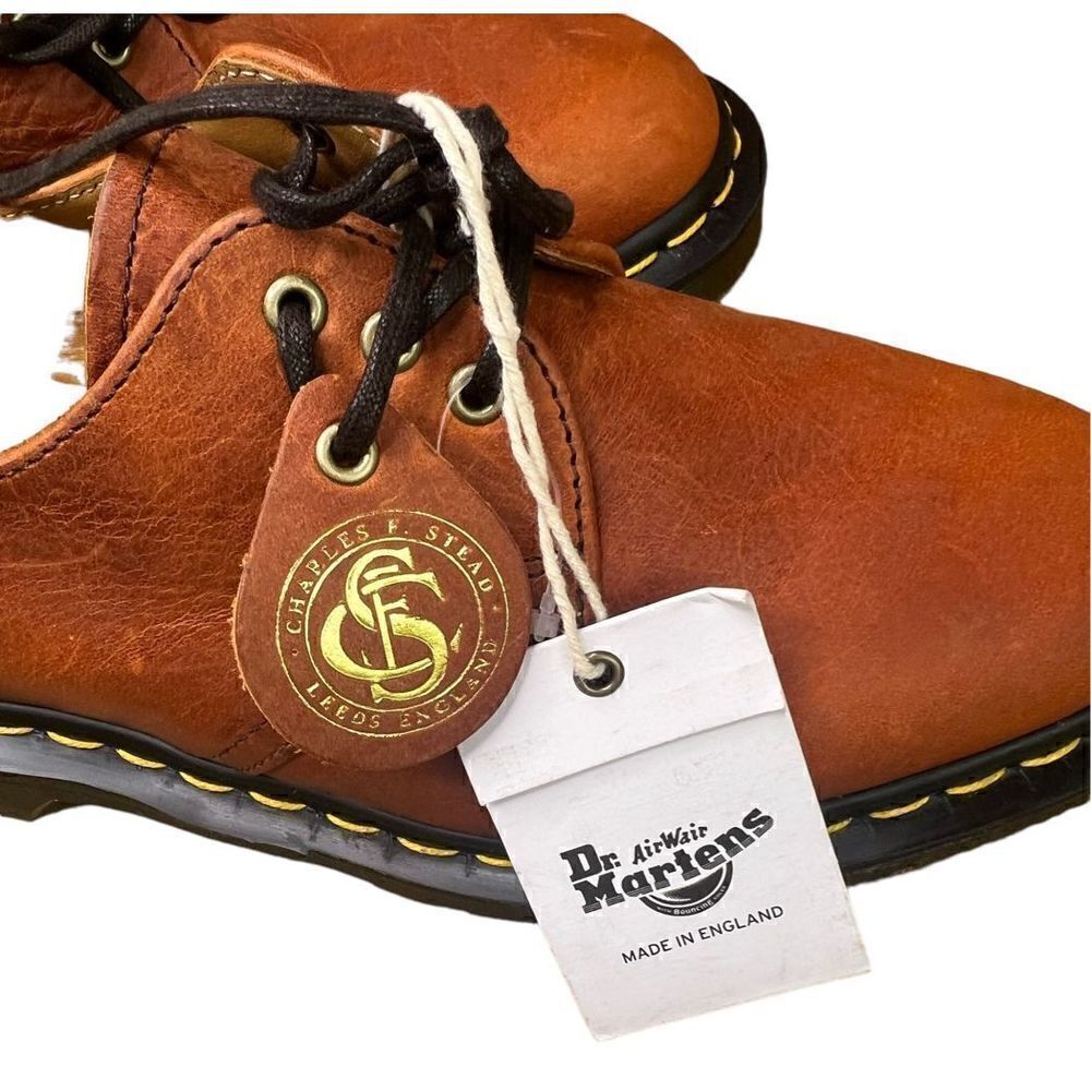 Dr. Martens 1461 Leather Shoe in Dark Tan NWT Size Youth 4 - Picture 9 of 10